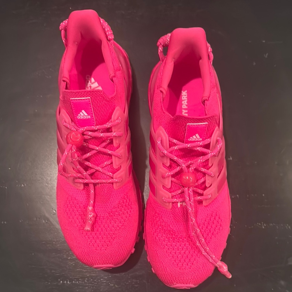 adidas Pink Athletic Shoes with Breathable Mesh Upper